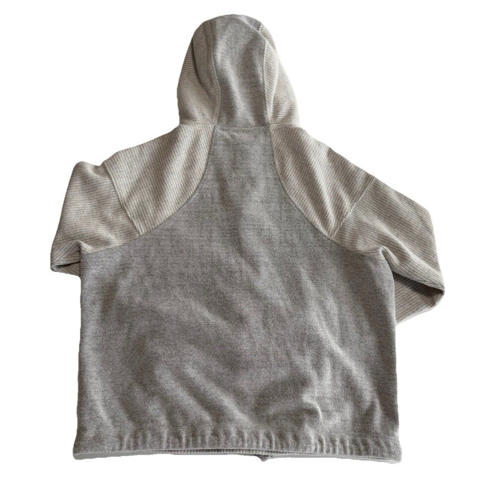 prAna Hartlie Quarter Zip Women XL Hoodie Pullover Gray Wool Blend Sweatshirt - Picture 5 of 7